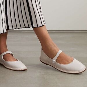 Chloe Cream Mary Jane Flats